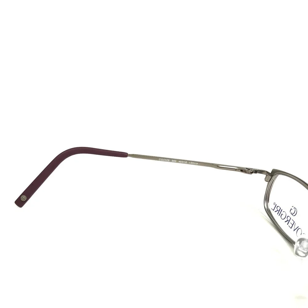 Covergirl Eyeglasses Frames CG0328 986 Gray Pink Rectangular Full Rim 46-18-130